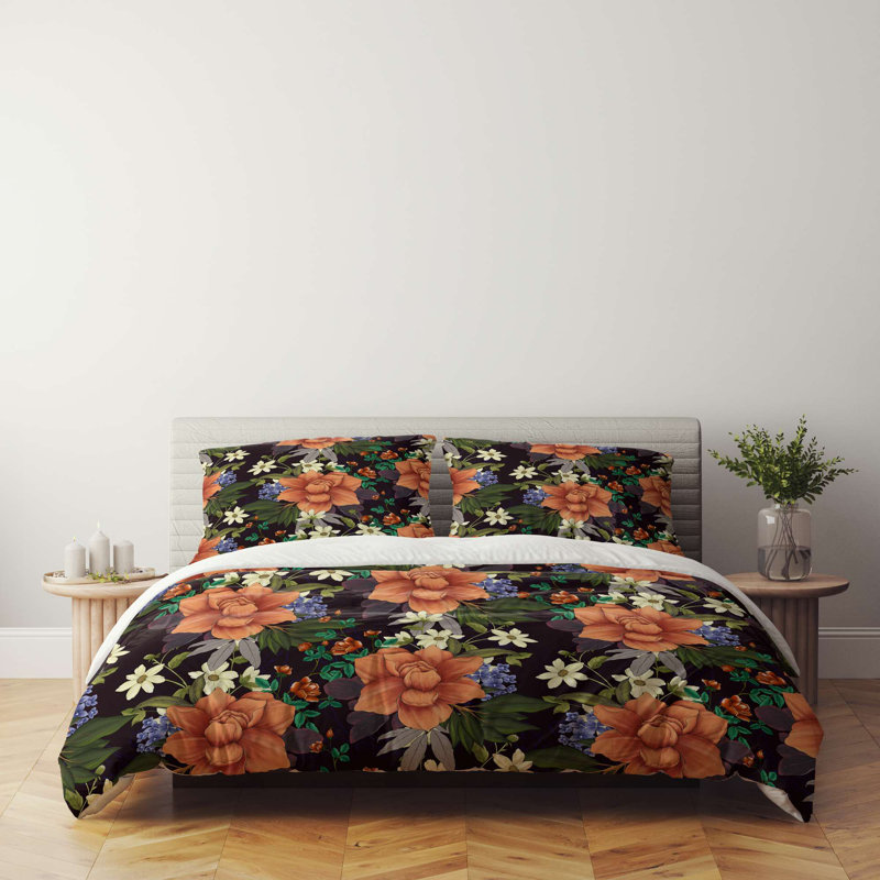 Premium Single Quilt Cover Set, 70% Polyester / 30% Cotton, Duvet Cover 55.1 x 78.7 inches & Pillowcase 23.6 x 23.6 inches | Machine Washable, 120 Thread Count, Button Closure for Duvet, Envelope Closure for Pillowcase