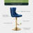 Daijiah Swivel Upholstered Adjustable Height Counter Stool-789313964-789313953