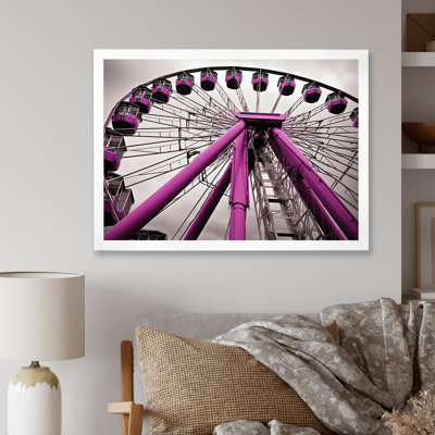«Amusement Parks Whirling Wheels», reproduction sur toile