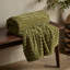 Cosy Ribbed Faux Fur Blanket Throw-90570538