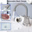 Bathroom faucet with 360 degree turn spout-115745089