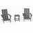 Godin All-Weather HDPE Adirondack Chair with Table-701918526