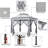 13 Ft. W x 11 Ft. D Weather-resistent Iron Patio Gazebo with sidewalls-110916855-110916852