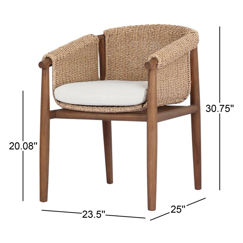 CAMBRIE Outdoor Teak Dining Armchair