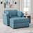 Dywan Upholstered Armchair with Ottoman-447609989