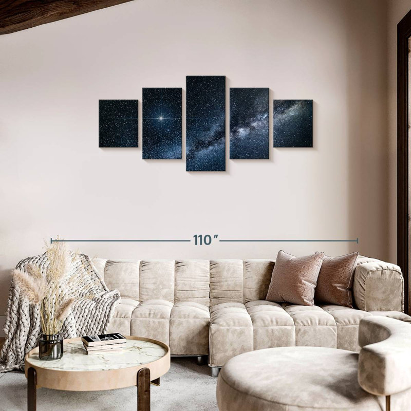 Cosmic Milky Way Galaxy, 34" H x 74" W