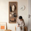 Miroir rectangulaire en bois massif