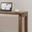 Solid Pine Computer Desk with Side Bookshelf Mortise Tenon Construction Sturdy Workstation-132161020