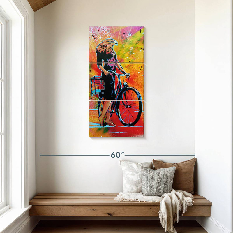Cycle Roaring, H 44 po x l 21 po