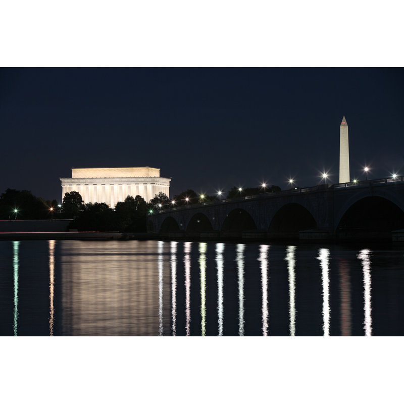 Bernalee Washington, DC At Night - photographie sur toile tendue, H 8 po x l 12 po