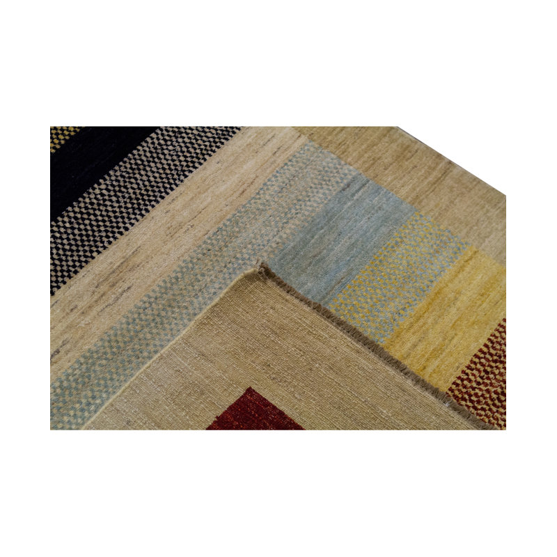 Tapis brun clair de haute qualité noué à la main