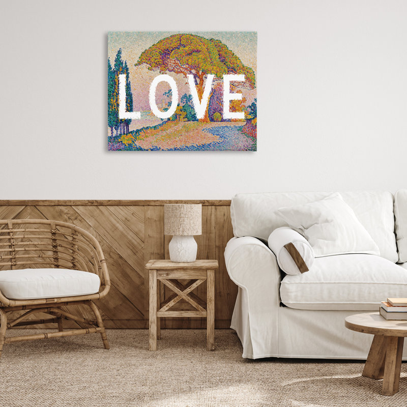 Impression sur toile impressionnant «Impressionnisme sur paysage» par Daphne Polselli bp-900_CN, H 30 po x l 40 po