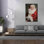 «Classic Santa» par Ashley Bradley, art mural sur toile