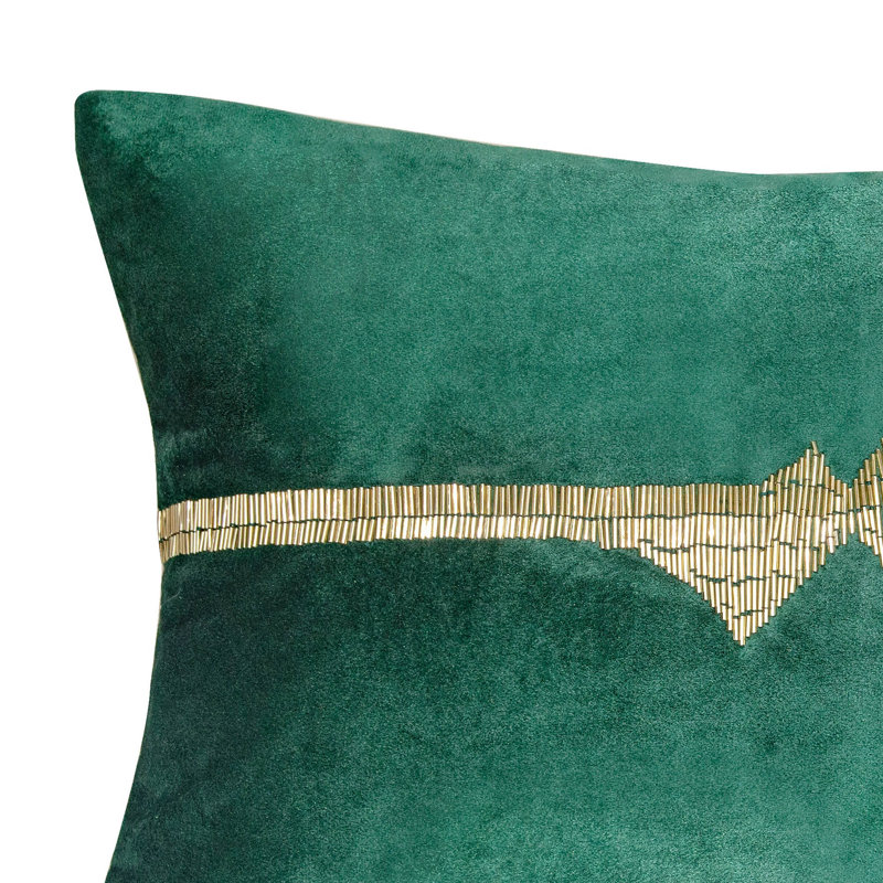 Velvet Lumbar Throw Pillow Cover