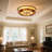 20-inch 4-light Baroque Flush Mount Ceiling Light - E26 Base/wall Control