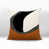 Orange brûlé / noir / blanc cassé