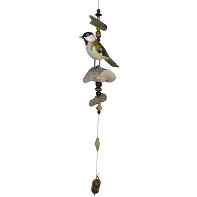 Carillon au vent en bois chickadee