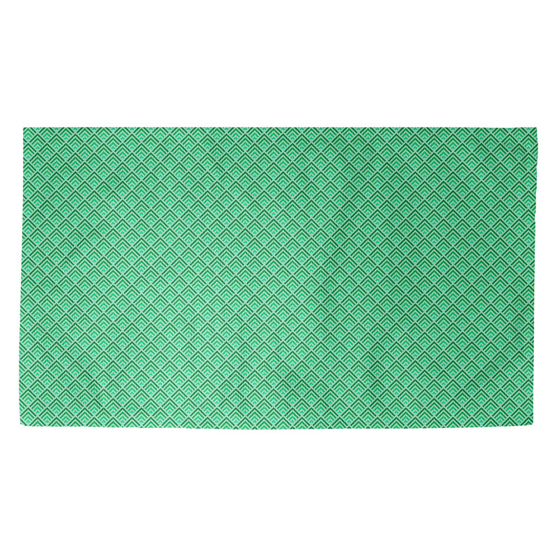 Kitterman Non-Slip Geometric Indoor Doormat, Rectangle 2'1.5" x 3'6", Teal