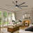 72/84'' Aluminum Alloy 7 Blade Ceiling Fan with Light, Ceiling Fan with Remote, Large Ceiling Fan for Indoor/Outdoor Patio, Garage, Workshop, Office, DC Motor, 6 Speed Adjustable,Quiet Operation, 3 Color Temperatures, Multiple Downrods-1090804767-1090804705