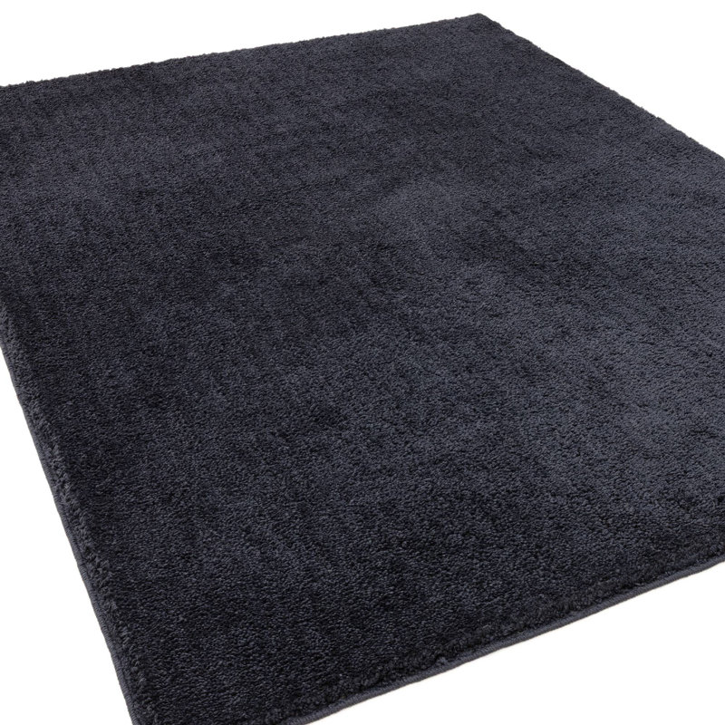 Ronalee Recycled P.E.T Machine Tufted Shag Area Rug, Rectangle 120 x 170 cm, Blue