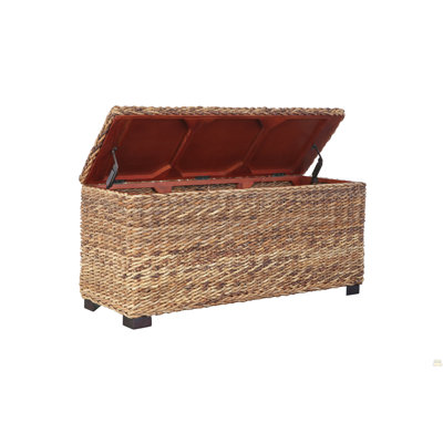 Coffre de rangement intérieur en rotin et osier