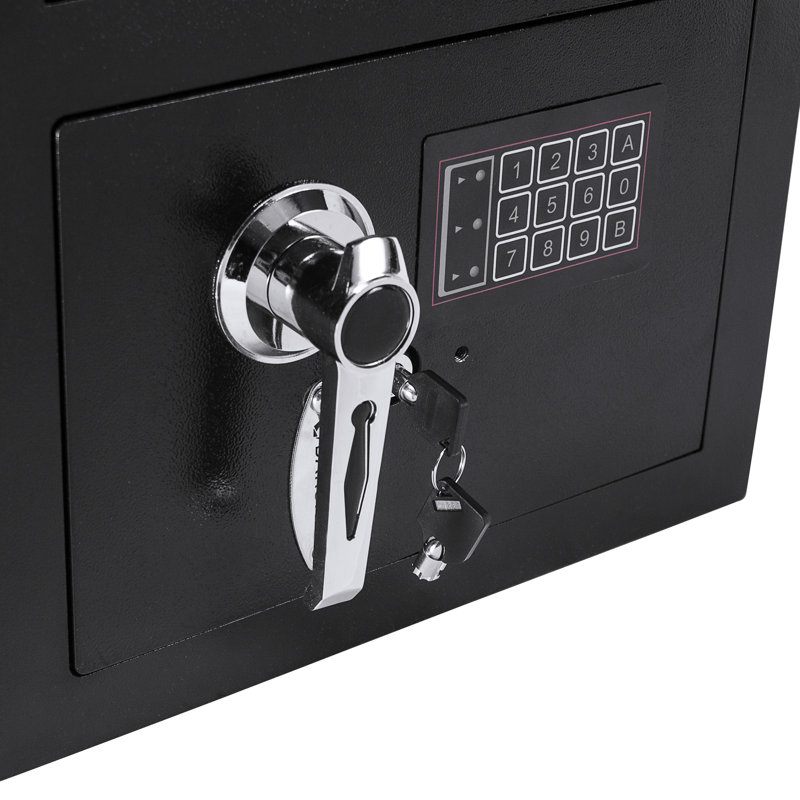Coffre-fort à clavier 72 pi. Cu. Profondeur x largeur 16,33 po, mécanisme des codes de 41,89 lb, acier, profondeur, largeur,