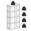 Commode de rangement 4 tiroirs Lyela