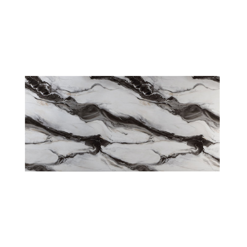 Stacey Zebra White/Black Dining Table