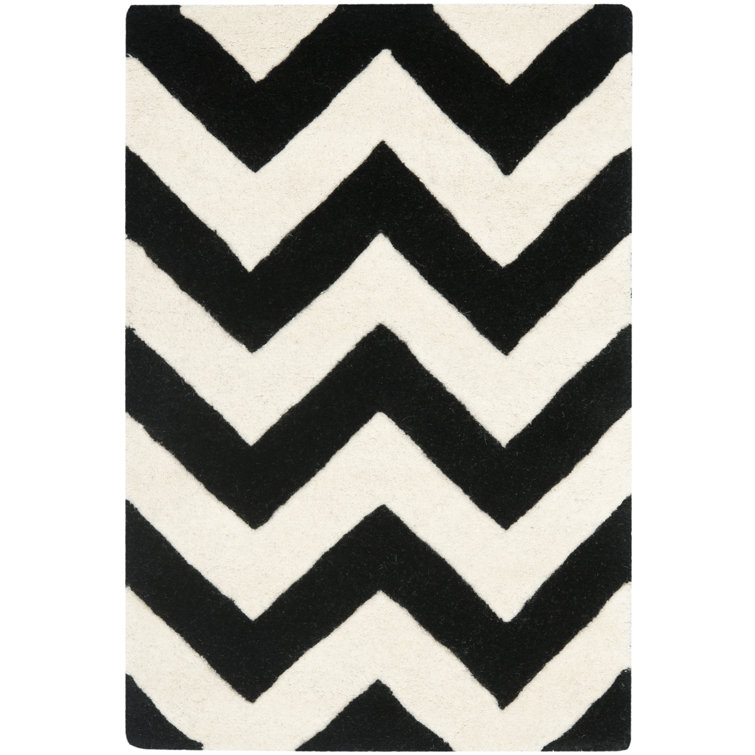 Hidevale Chevron Wool Hand Woven Area Rug