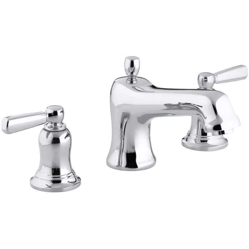 Bancroft Bath Faucet Trim for Deck-Mount Valve with Diverter Spout and Lever Handles, Valve Not Included, Polished Chrome