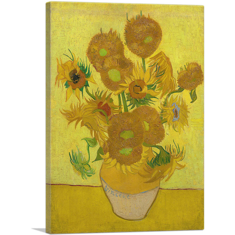 Tournesols - Impression, H 18 po x l 12 po x 1,5 po