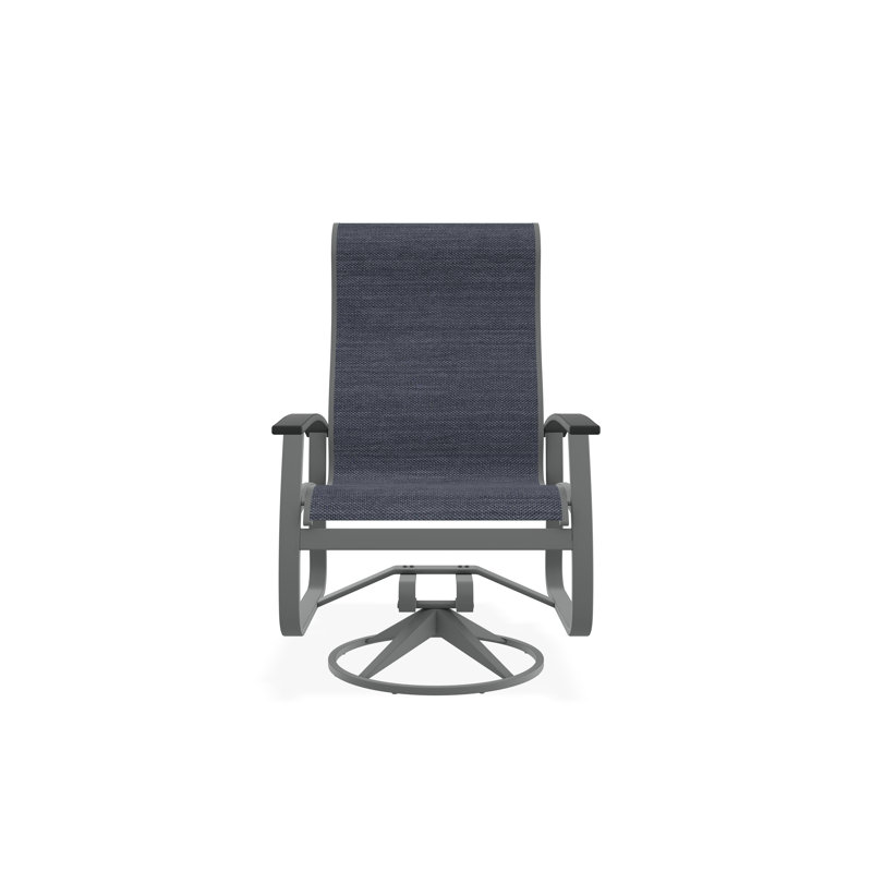 Belle Isle Outdoor Dining Chair, Augustine Denim, Graphite