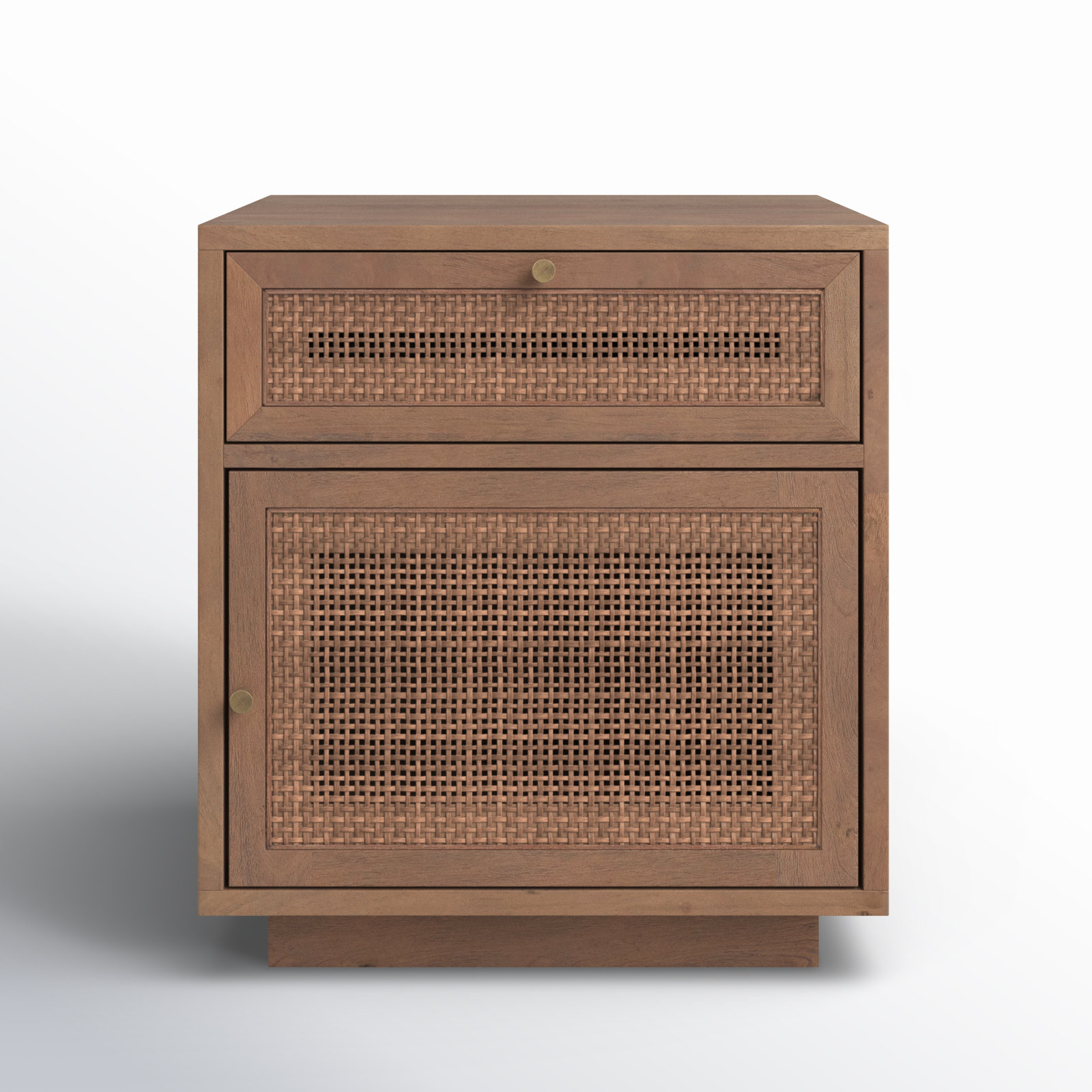 Cinna End Table With Storage, Medium Brown