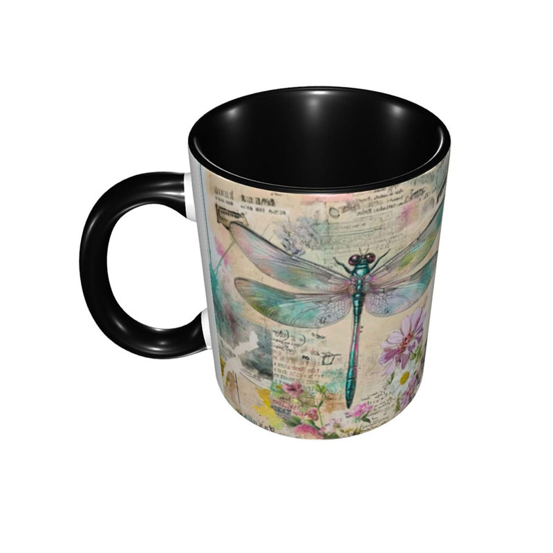 Dragonfly Coffee Mug Ceramic Tea Cup 11oz