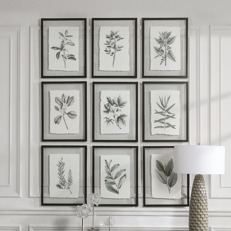 Farmhouse Florals par Grace Feyock - Ensemble de 9 reproductions de cadres photo sur papier