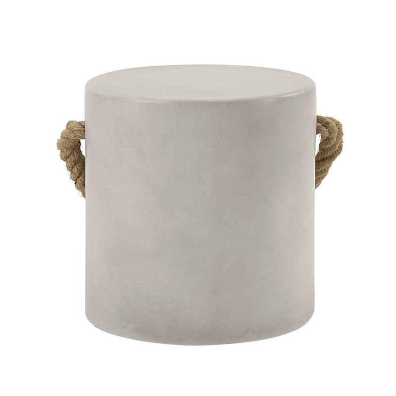 Table d'appoint en béton gris moderne Modern
