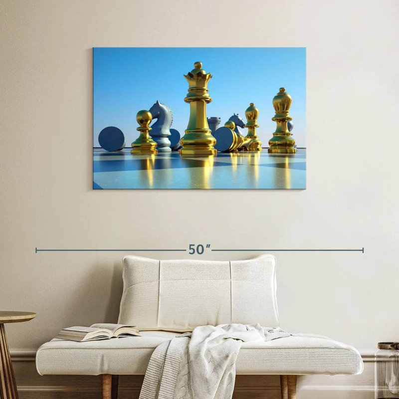 Senne Chess Board Reflection, 26" H x 39" W