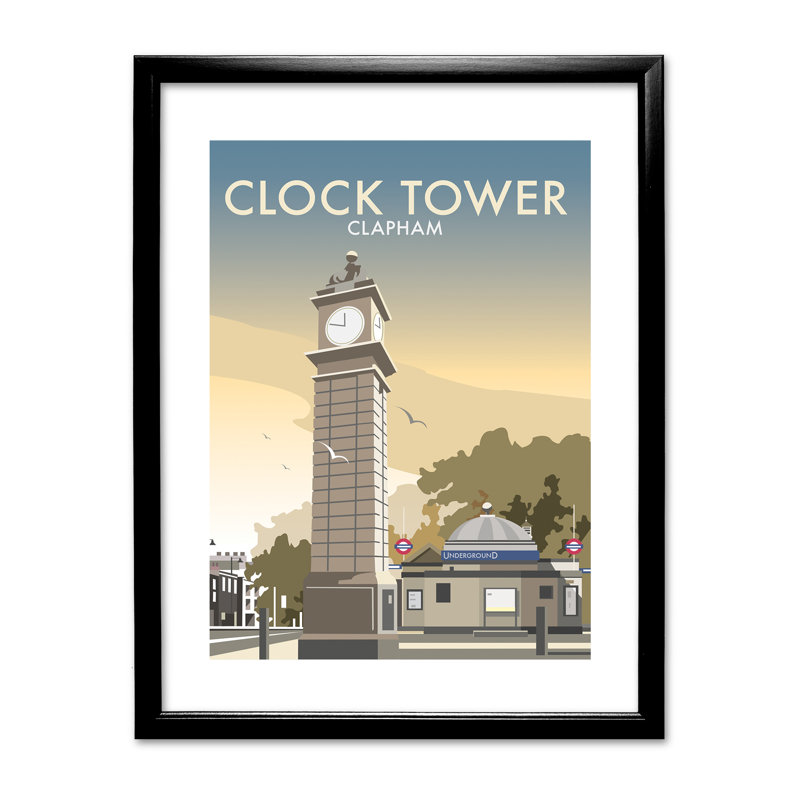Dave Thompson - Single Picture Frame Print on Canvas, Black