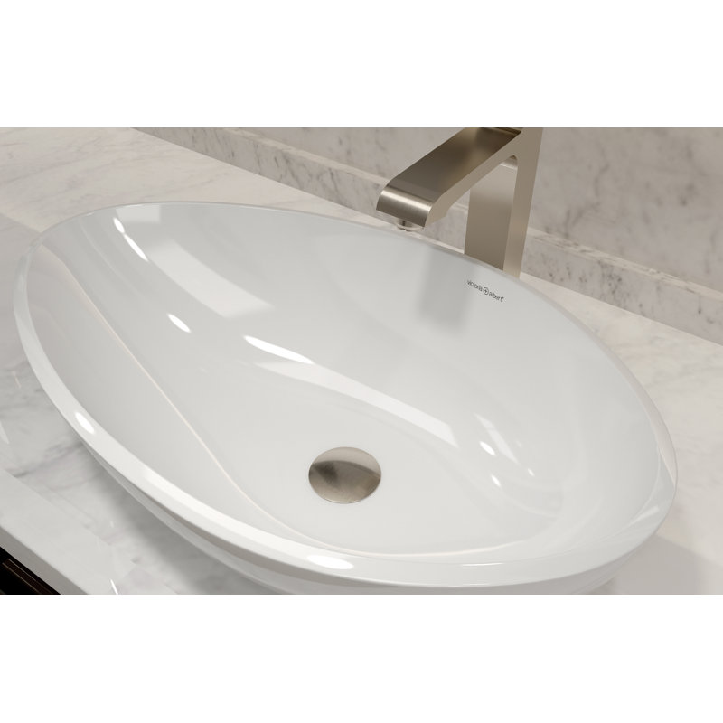 Vessel Sink Drain Kit, Brushed Nickel
