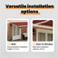Brayden Studio 500cm W x 300cm D Polyester Cover Retractable Door / Window Awning-2009768622