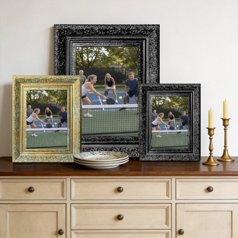 Cadre photo 11 pièces x 11 po 11 pièces pour paysage de chambre à coucher, Noir, 1, L 11 po x H 14 po