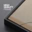 Minimalist Elegance, abstrait noir et beige, reproduction sur toile-111376028-98042327