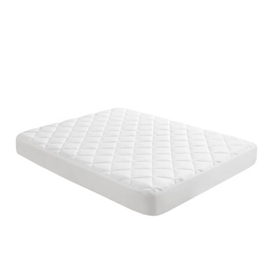 Overfilled Deep Pocket Mattress Pad White