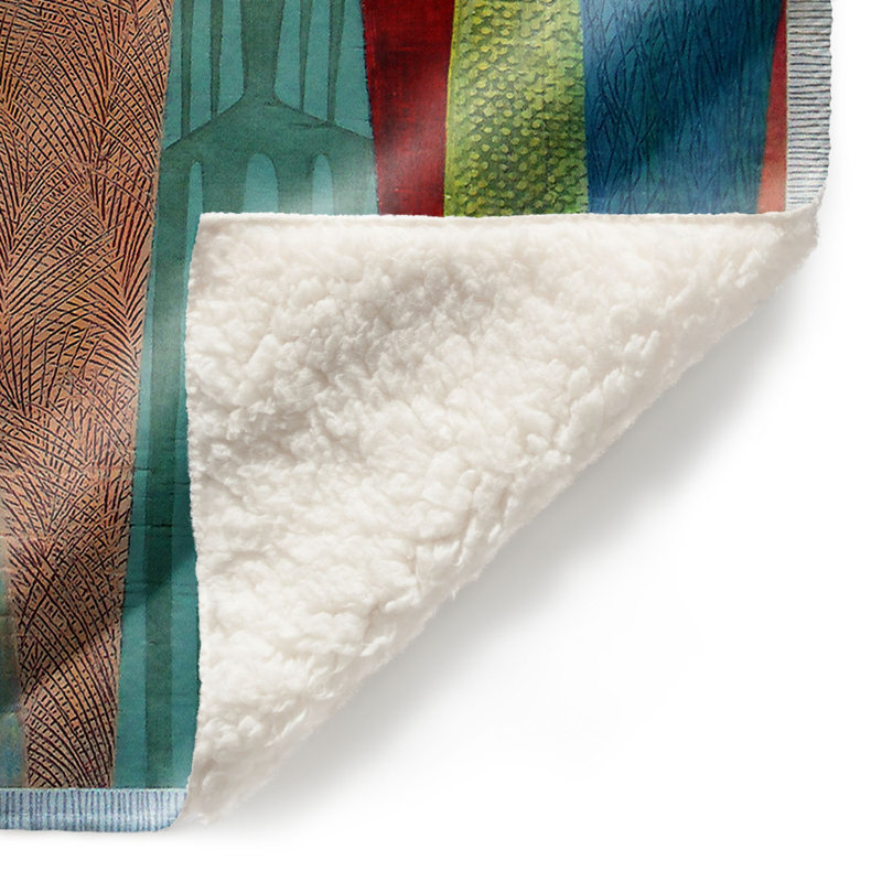 Couverture sherpa doux Taie décorativean, l 68 po x L 80 po