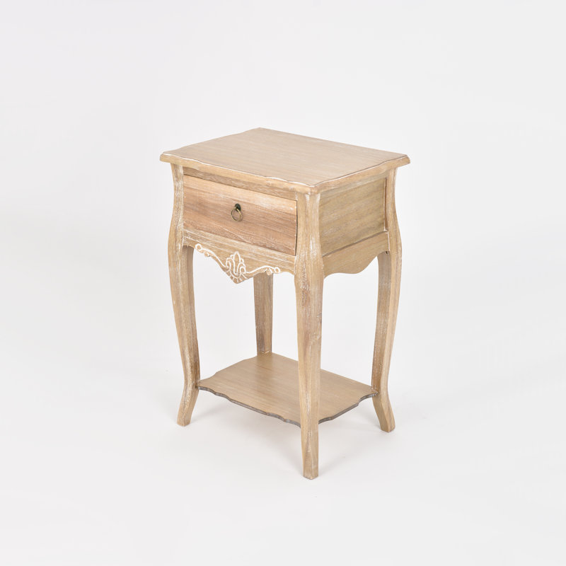Waverly 47cm W Solid + Manufactured Wood Bedside Table