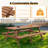 8 Person  Wooden Picnic Table-1370903195