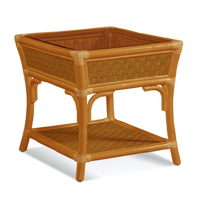Boca Glass Top End Table