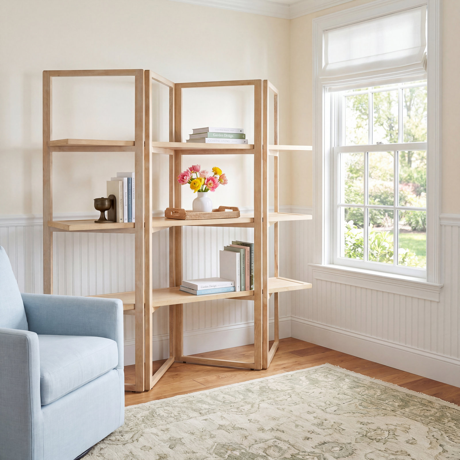 Retreat Wide Geometric Bookcase