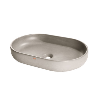 Fladd Oval Concrete Vessel Sink