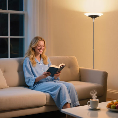 Lampe sur pied 72 "à DEL 72" avec télécommande / bouton, 1800Lm, 3000-6500K